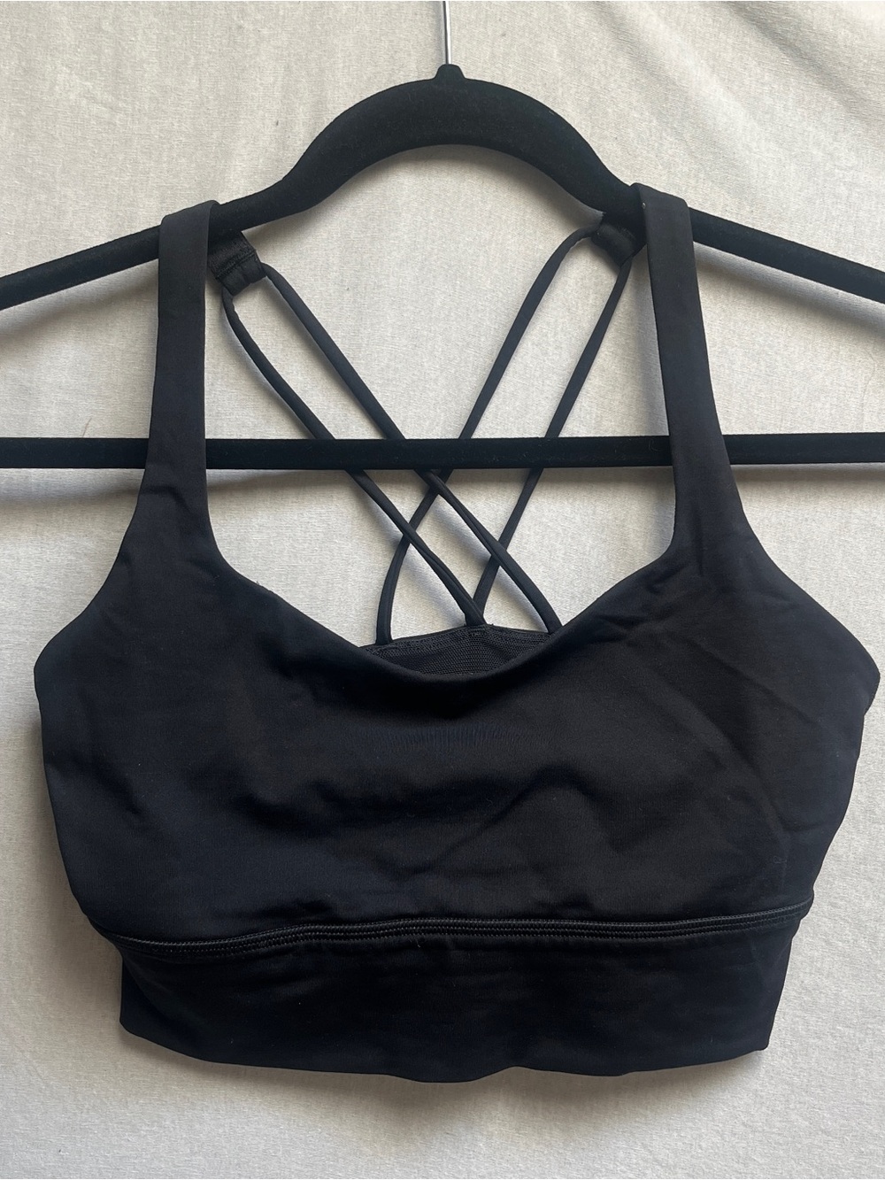 Lululemon Free To Be Serene Bra Strappy Back Black Size 6